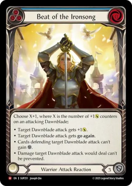 画像1: 【ENG】【Rainbow Foil】[Warrior] アイアンソングの鼓動 / Beat of the Ironsong [SUP] (1)