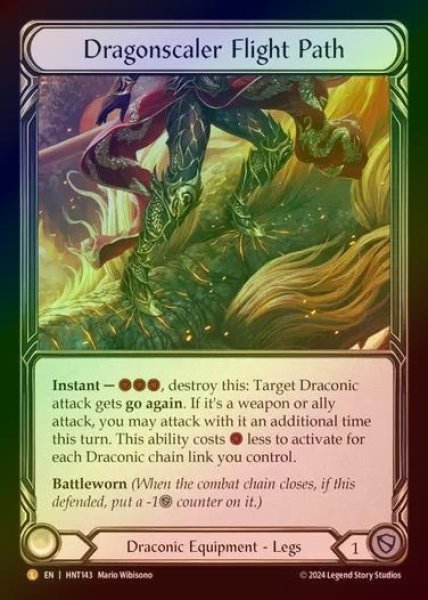 画像1: 【RF】【EN】[Draconic] 竜鱗の飛行進路/Dragonscaler Flight Path [HNT143-L] (1)