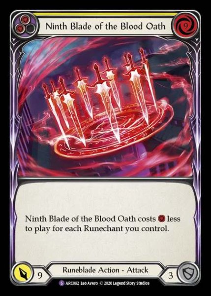 画像1: [Runeblade] Ninth Blade of the Blood Oath [UL-ARC082-S] (1)