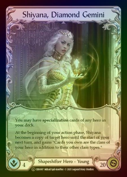 画像1: 【RF】[Shapeshifter] Shiyana, Diamond Gemini [UL-CRU097-L] Rainbow Foil (1)