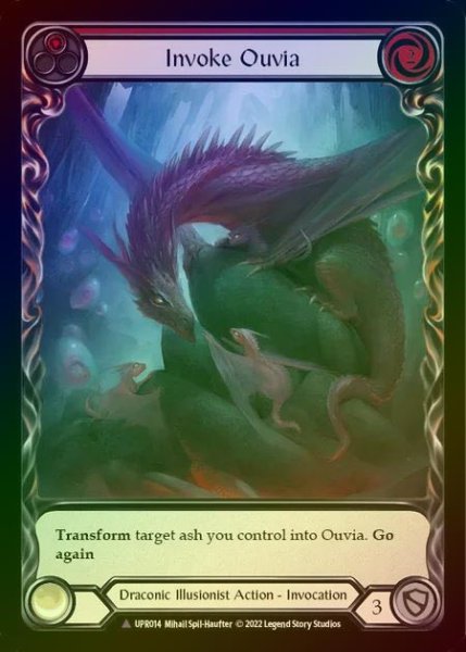 画像1: 【CF】[Draconic Illusionist] Invoke Ouvia [UPR014-Marvel] (red) Cold Foil (1)
