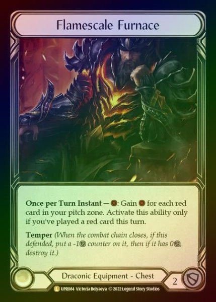 画像1: 【RF】[Draconic] Flamescale Furnace [UPR084-L] Rainbow Foil (1)