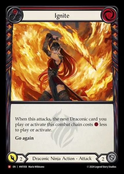 画像1: ★SALE★【EN】[Draconic Ninja] 炎斬/Ignite [HNT058-M] (1)