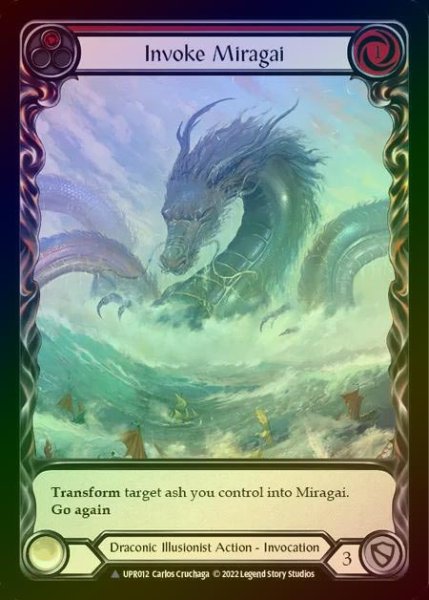 画像1: 【CF】[Draconic Illusionist] Invoke Miragai [UPR012-Marvel] (red) Cold Foil (1)