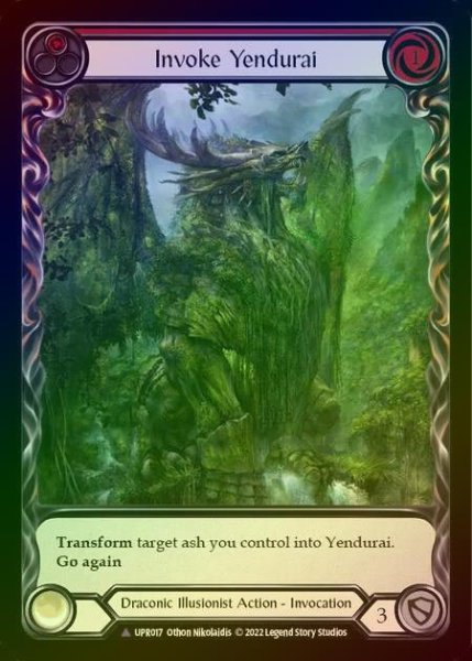 画像1: 【CF】[Draconic Illusionist] Invoke Yendurai [UPR017-Marvel] (red) Cold Foil (1)