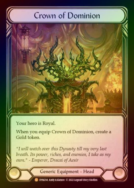 画像1: 【RF】[Generic] Crown of Dominion [DYN234-L] Rainbow Foil (1)
