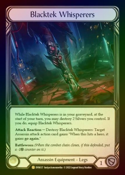 画像1: 【RF】[Assassin] Blacktek Whisperers [DYN117-L] Rainbow Foil (1)