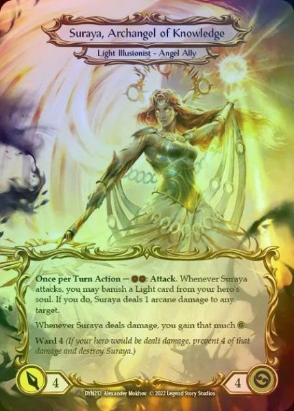 画像2: 【CF】[Illusionist] Invoke Suraya//Suraya, Archangel of Knowledge [DYN212-Marvel] Cold Foil (2)