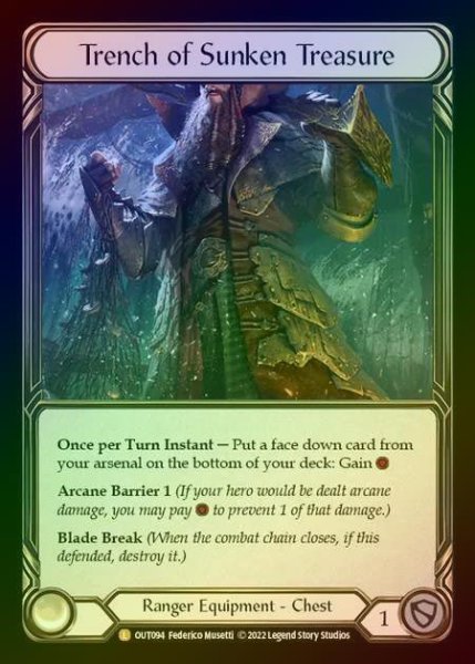 画像1: 【RF】[Ranger] Trench of Sunken Treasure [OUT094-L] Rainbow Foil (1)