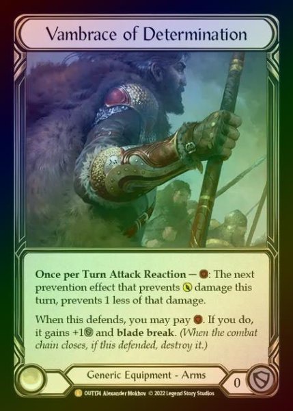 画像1: 【RF】[Generic] Vambrace of Determination [OUT174-L] Rainbow Foil (1)