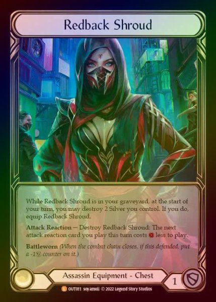 画像1: 【CF】[Assassin] Redback Shroud (Extended Art) [OUT011-L] Cold Foil (1)