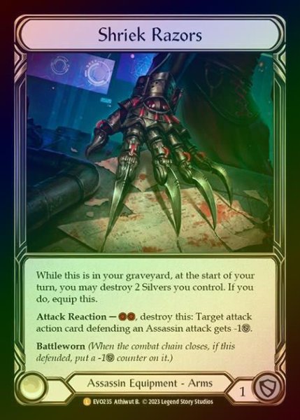 画像1: 【RF】[Assassin] Shriek Razors [EVO235-L] Rainbow Foil (1)
