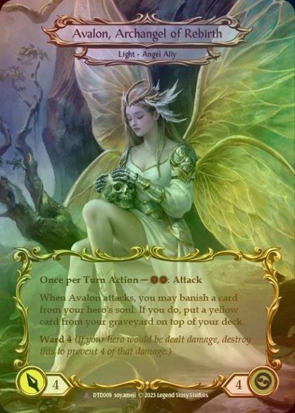 画像2: 【CF】[Light Illusionist] Figment of Rebirth // Avalon, Archangel of Rebirth [DTD009-Marvel] Cold Foil (2)