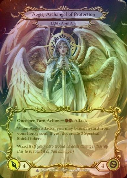 画像2: 【CF】[Light Illusionist] Figment of Protection // Aegis, Archangel of Protection [DTD007-Marvel] Cold Foil (2)
