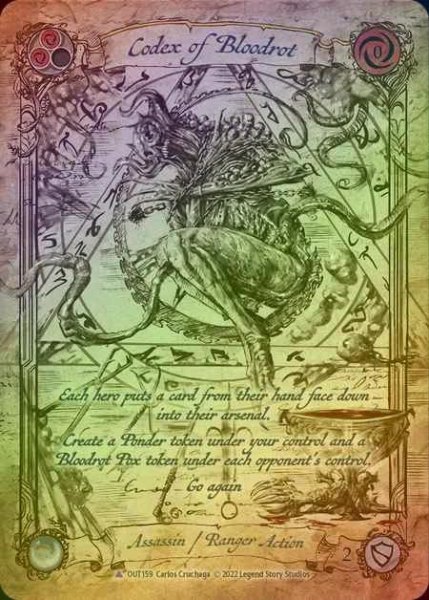 画像1: 【CF】[Assassin Ranger] Codex of Bloodrot [OUT159-Marvel] Cold Foil (1)
