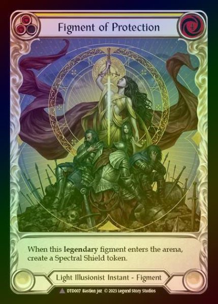 画像1: 【CF】[Light Illusionist] Figment of Protection // Aegis, Archangel of Protection [DTD007-Marvel] Cold Foil (1)