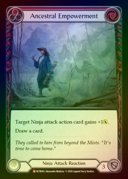 画像1: ★SALE★【RF】[Ninja] Ancestral Empowerment [U-WTR082-M] Rainbow Foil (1)