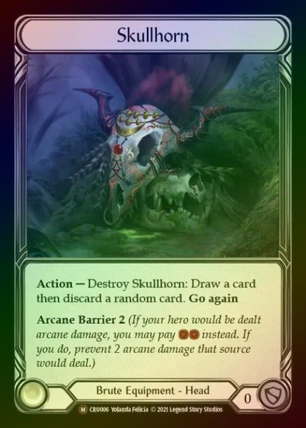 画像1: 【RF】[Brute] Skullhorn [UL-CRU006-M] Rainbow Foil (1)