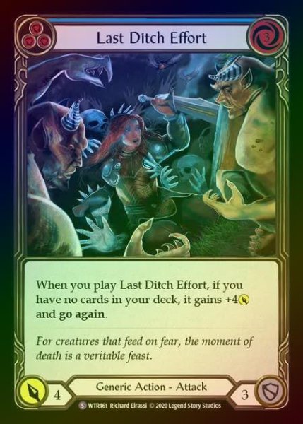 画像1: ★SALE★【RF】[Generic] Last Ditch Effort [U-WTR161-S] Rainbow Foil (1)