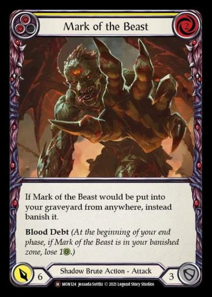 画像1: [Shadow Brute] Mark of the Beast [UL-MON124-M] (1)