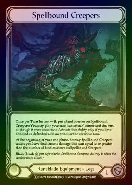 画像1: 【RF】[Runeblade] Spellbound Creepers [UL-ELE224-L] Rainbow Foil (1)