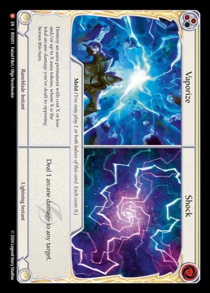 画像1: 【EN】[Runeblade/Lightning] 消滅+ショック/Vaporize+Shock [ROS011-M] (1)