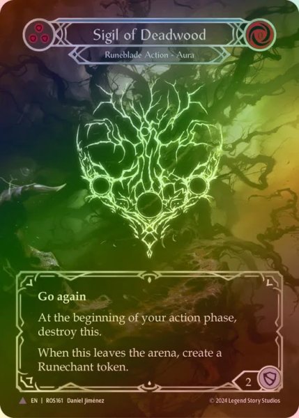 画像1: 【CF】【EN】[Runeblade] デッドウッドの印/Sigil of Deadwood [ROS161-Marvel] (1)