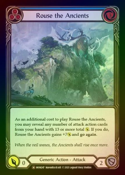 画像1: 【RF】[Generic] Rouse the Ancients [UL-MON247-M] Rainbow Foil (1)