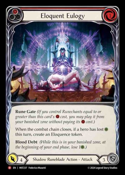 画像1: 【EN】 [Shadow Runeblade] 雄弁な悼辞/Eloquent Eulogy [MST237-M] (1)