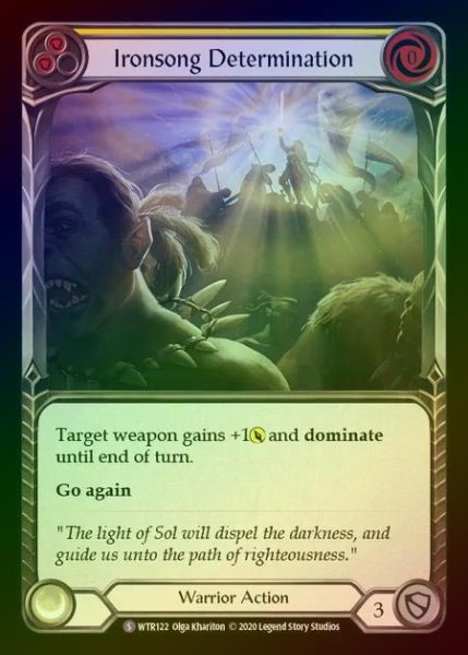 画像1: 【RF】[Warrior] Ironsong Determination [U-WTR122-S] Rainbow Foil (1)