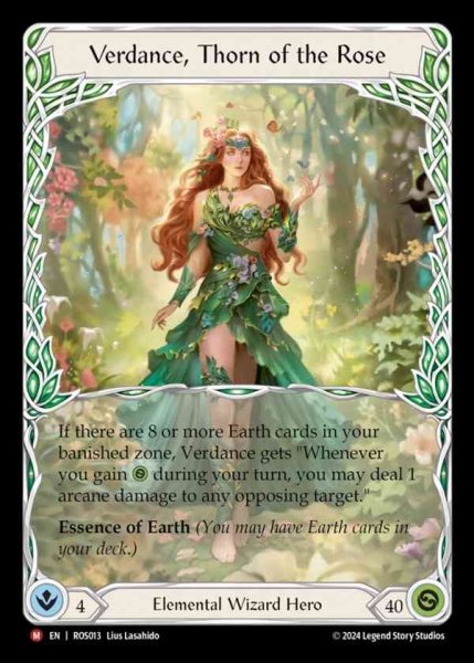 画像1: 【EN】[Elemental Wizard] 薔薇の棘、ヴァーダンス/Verdance, Thorn of the Rose [ROS013-M] (1)