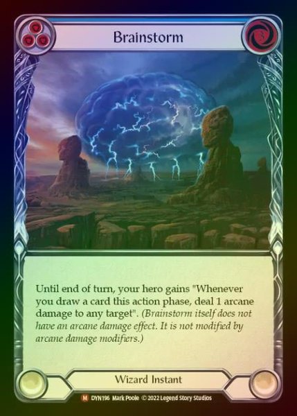 画像1: 【RF】[Wizard] Brainstorm [DYN196-M] Rainbow Foil (1)
