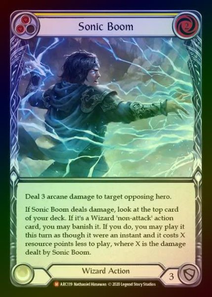 画像1: 【RF】[Wizard] Sonic Boom [UL-ARC119-M] Rainbow Foil (1)