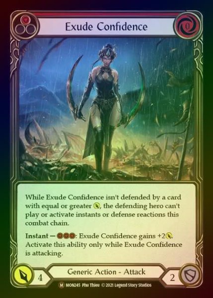 画像1: 【RF】[Generic] Exude Confidence [UL-MON245-M] Rainbow Foil (1)