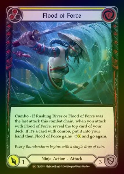 画像1: 【RF】[Ninja] Flood of Force [UL-CRU055-M] Rainbow Foil (1)