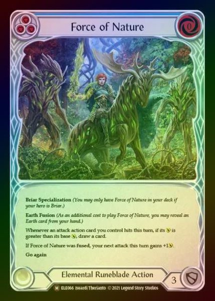 画像1: 【RF】[Elemental Runeblade] Force of Nature [UL-ELE066-M] Rainbow Foil (1)