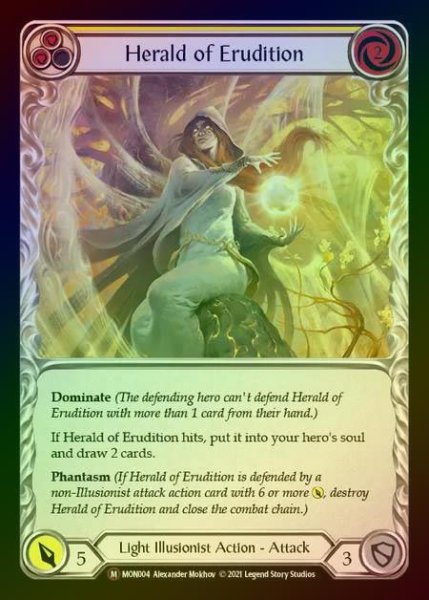 画像1: 【RF】[Light Illusionist] Herald of Erudition [UL-MON004-M] Rainbow Foil (1)