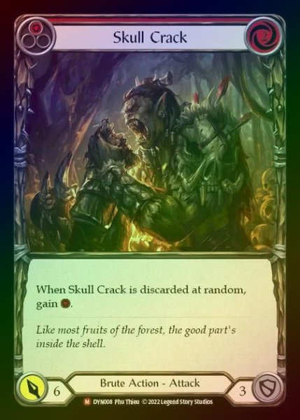 画像1: 【RF】[Brute] Skull Crack [DYN008-M] Rainbow Foil (1)