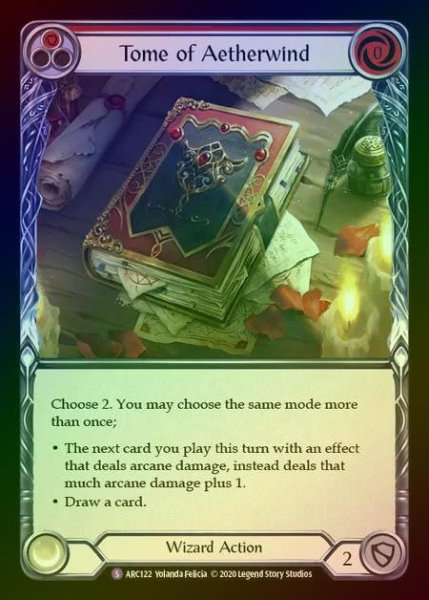 画像1: 【RF】[Wizard] Tome of Aetherwind [UL-ARC122-S] Rainbow Foil (1)