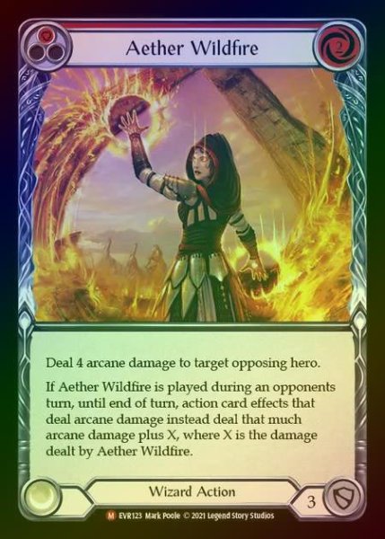 画像1: 【RF】[Wizard] Aether Wildfire [EVR123-M] Rainbow Foil (1)