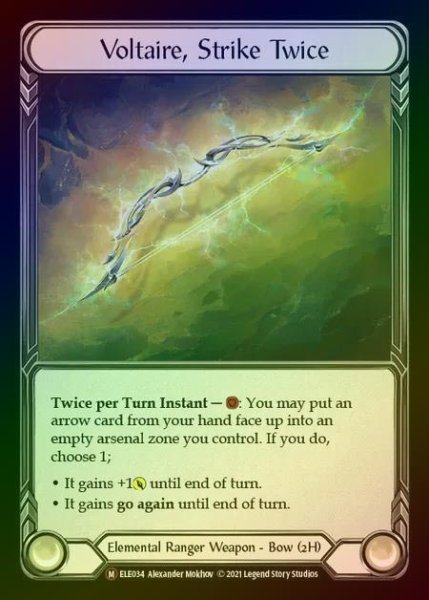 画像1: 【RF】[Elemental Ranger] Voltaire, Strike Twice [UL-ELE034-M] Rainbow Foil (1)