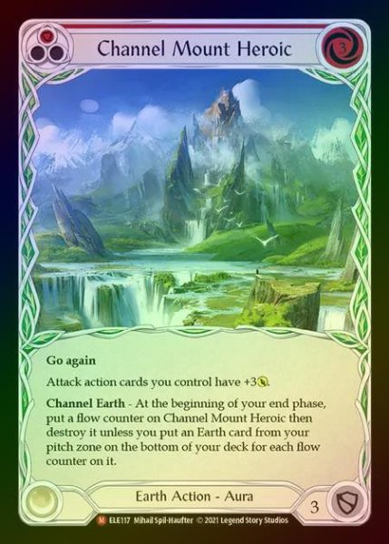 画像1: 【RF】[Earth] Channel Mount Heroic [1st-ELE117-M] Rainbow Foil (1)