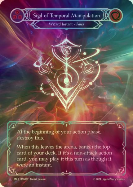 画像1: 【CF】【EN】[Wizard] 時空操作の印/Sigil of Temporal Manipulation [ROS182-Marvel] (1)