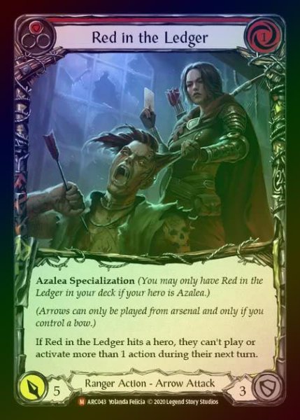 画像1: 【RF】[Ranger] Red in the Ledger [UL-ARC043-M] Rainbow Foil (1)