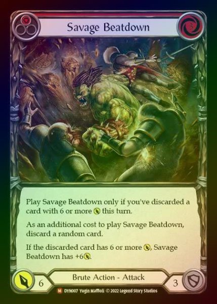 画像1: 【RF】[Brute] Savage Beatdown [DYN007-M] Rainbow Foil (1)