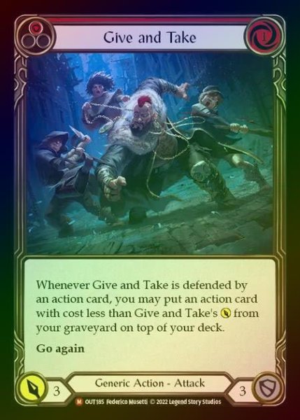 画像1: 【RF】[Generic] Give and Take [OUT185-M] Rainbow Foil (1)