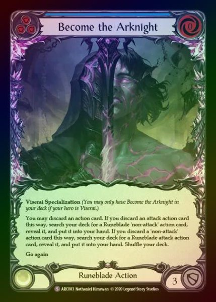 画像1: 【RF】[Runeblade] Become the Arknight [UL-ARC083-S] Rainbow Foil (1)