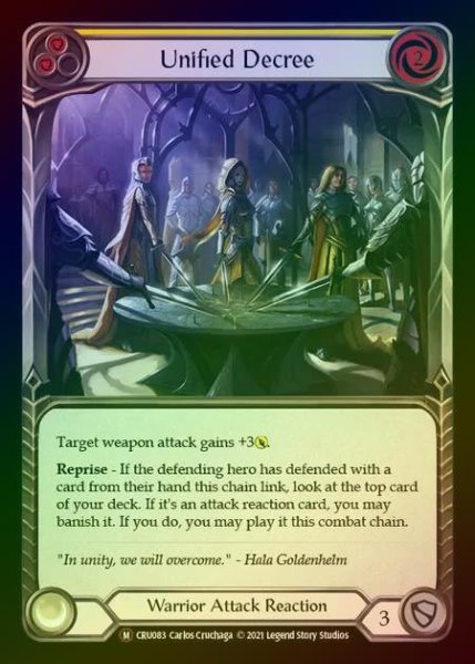画像1: 【RF】[Warrior] Unified Decree [UL-CRU083-M] Rainbow Foil (1)