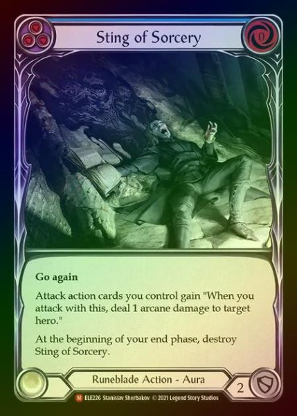 画像1: 【RF】[Runeblade] Sting of Sorcery [1st-ELE226-M] Rainbow Foil (1)