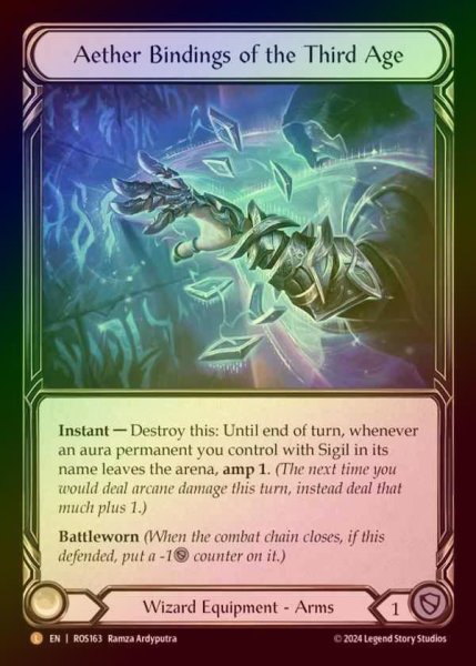 画像1: 【RF】【EN】[Wizard] 第三紀のエーテルの結束/Aether Bindings of the Third Age [ROS163-L] (1)